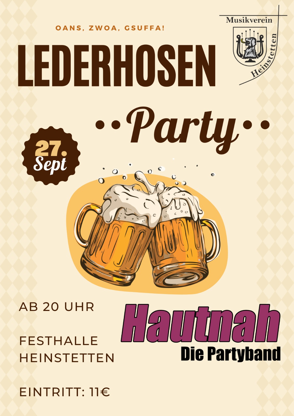 Du betrachtest gerade Weinfest: Party mit Hautnah am 27.09.24